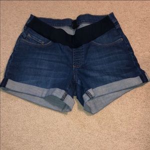 Seraphine Denim Maternity Shorts